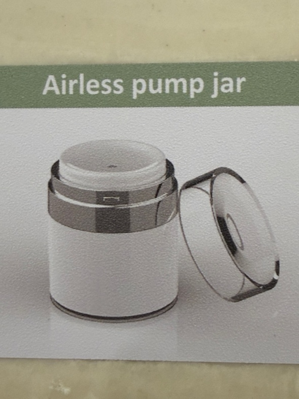 Two Airless Pump Jars